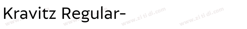 Kravitz Regular字体转换